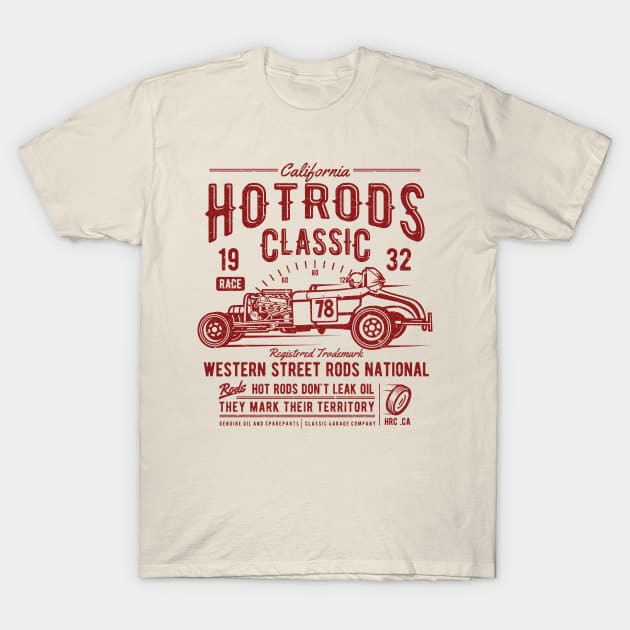 California Hotrods Classic: Western Street Rods National T-Shirt by Jarecrow 